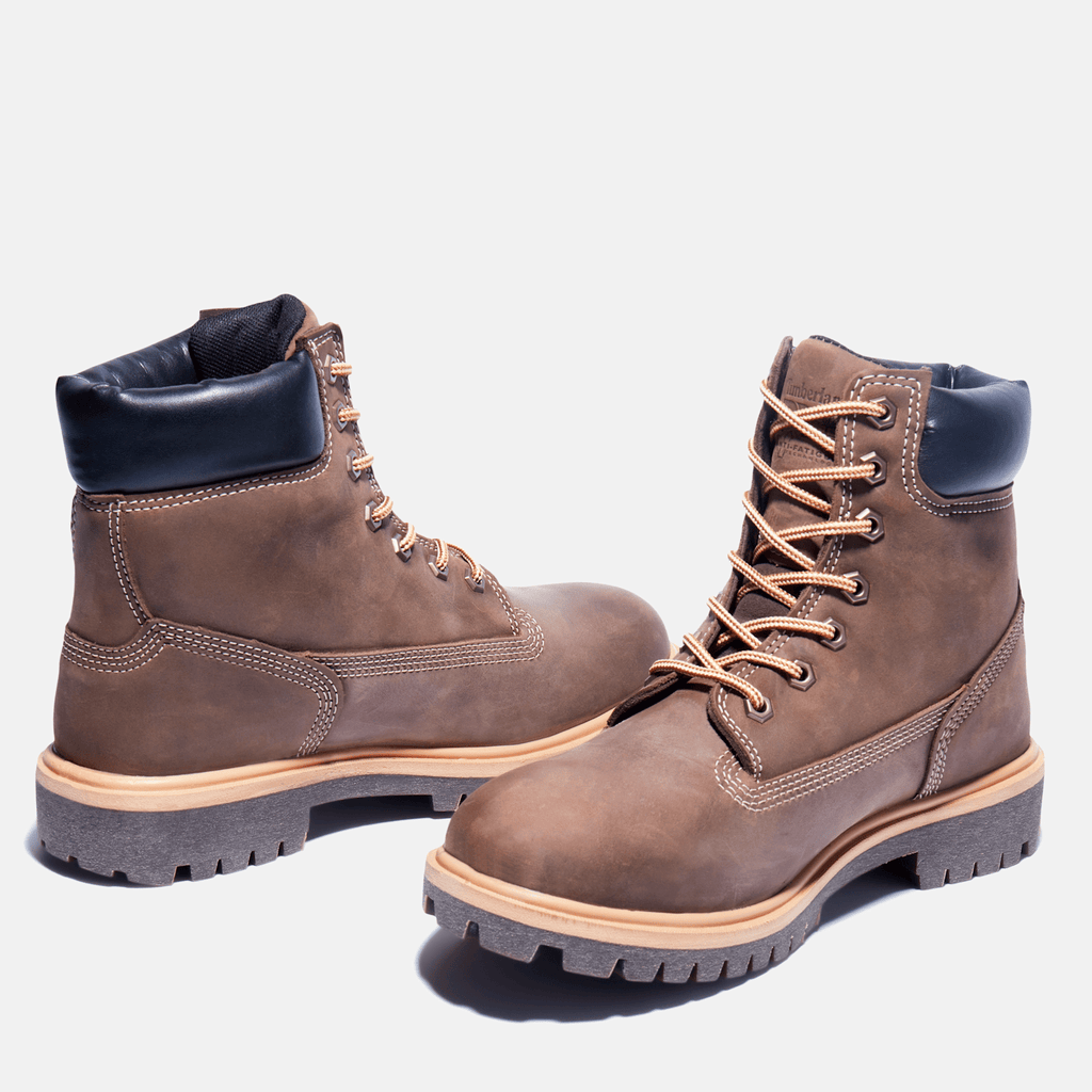 Womens Direct Attach 6 Waterproof Work Boot TBL Turkish Coffee Brown ALT5