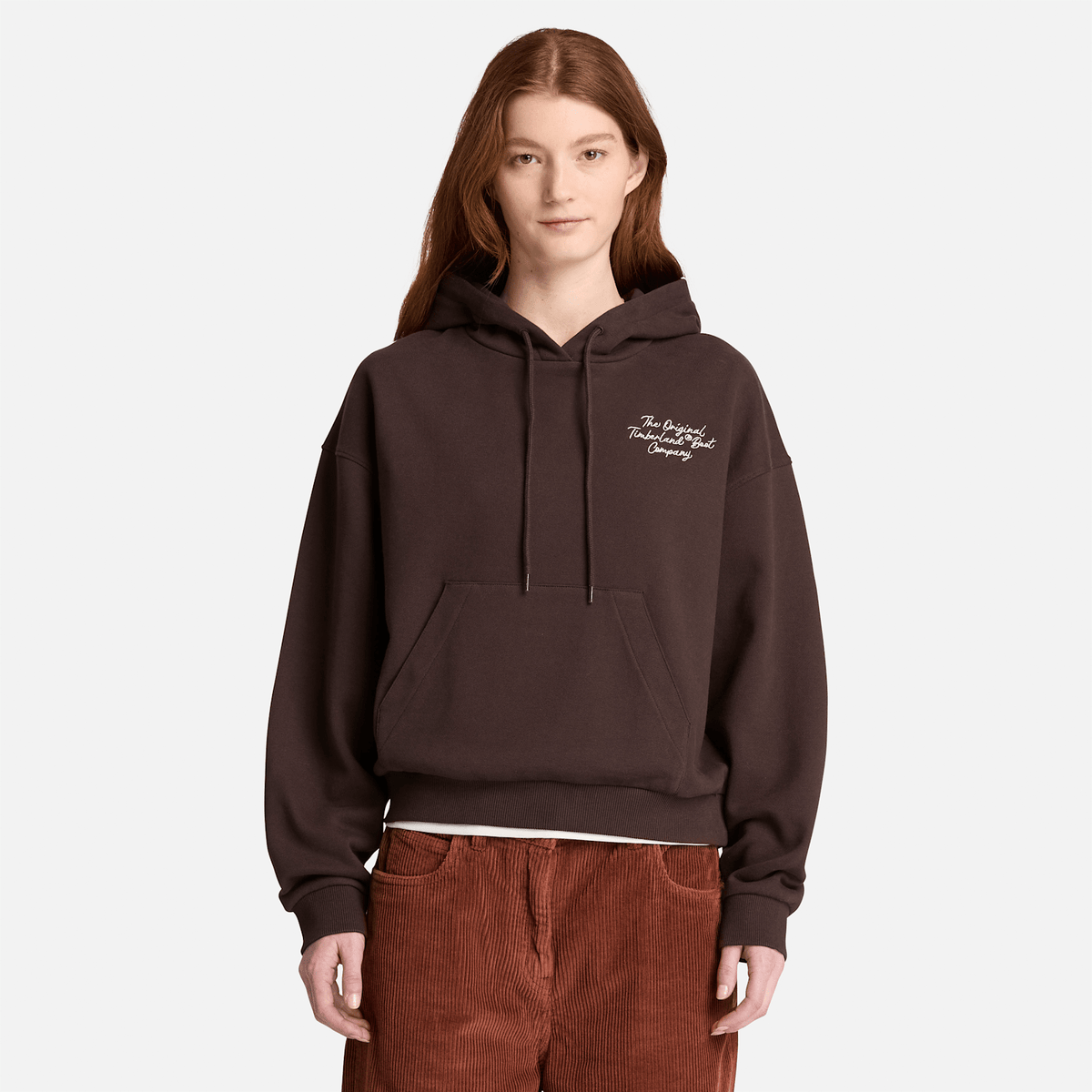 Womens Elevated Hoodie TBL Dark Brown ALT1