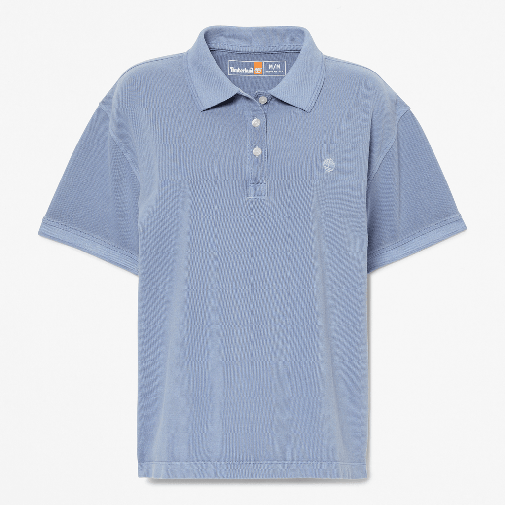 Womens Garment Dyed ShortSleeve Pique Polo TBL Stone Wash HERO