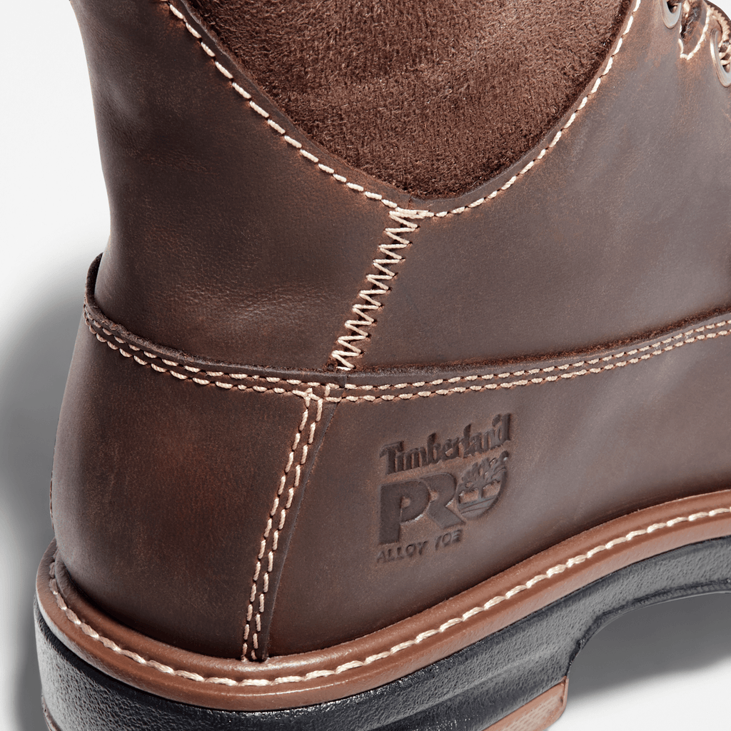 Womens Hightower 6 Alloy Toe Waterproof Work Boot TBL Coffee Brown ALT6