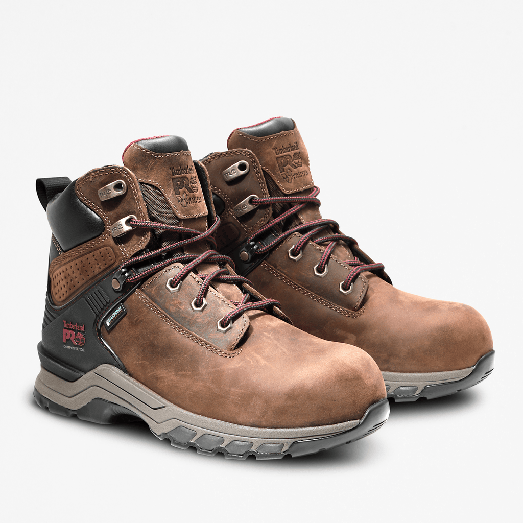Womens Hypercharge 6 Composite Toe Waterproof Work Boot TBL BrownPurple ALT2