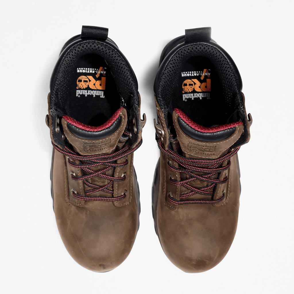 Womens Hypercharge 6 Composite Toe Waterproof Work Boot TBL BrownPurple ALT6