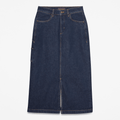 Womens Long Denim Skirt TBL Rinse HERO
