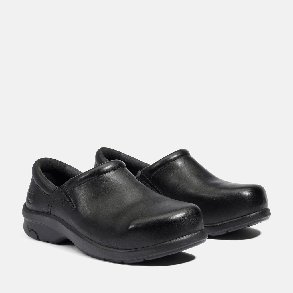 Womens Newbury Casual Alloy Toe Work Shoe TBL Black ALT4