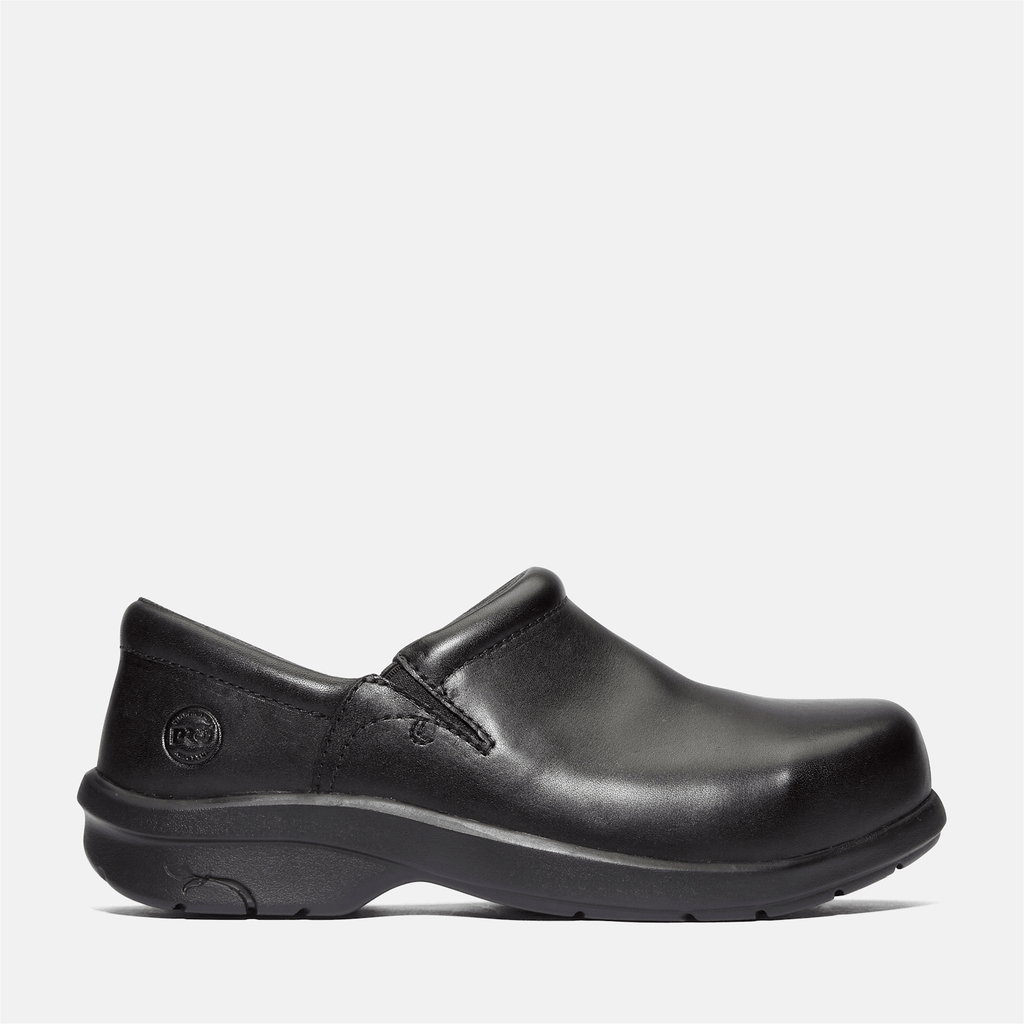 Womens Newbury Casual Alloy Toe Work Shoe TBL Black HERO