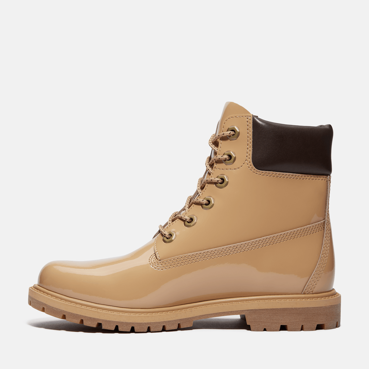 Womens Patent Leather Premium 6Inch Waterproof Boot TBL Wheat Patent Leather ALT6