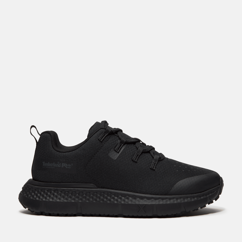 Womens Power Shift SlipResistant Hospitality Work Sneaker TBL Black Ripstop Nylon HERO