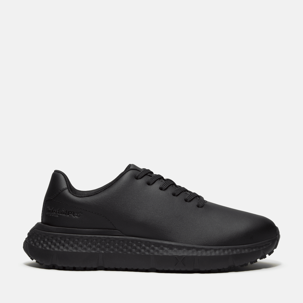 Womens Power Shift SlipResistant Hospitality Work Sneaker TBL Black Leather HERO