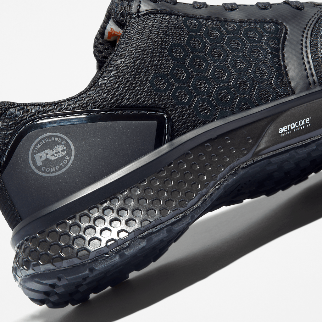 Womens Reaxion Composite Toe Work Sneaker TBL BlackGrey ALT7