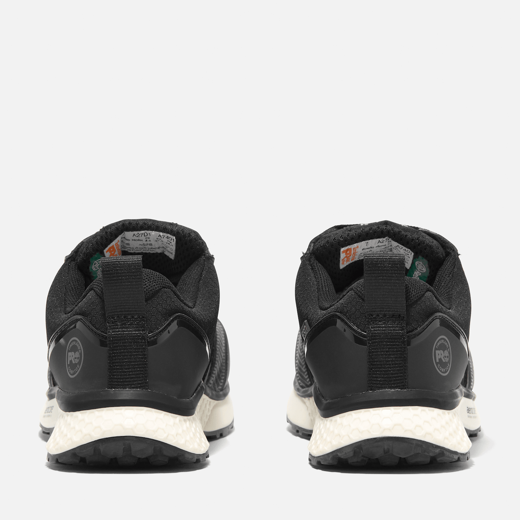 Womens Reaxion Composite Toe Work Sneaker TBL BlackWhite ALT5