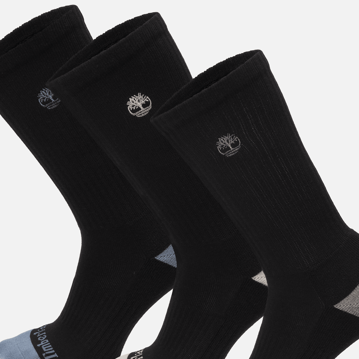 Womens Sagamore Beach 3Pack HalfCushion Crew Sock TBL Jet Black ALT2