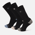 Womens Sagamore Beach 3Pack HalfCushion Crew Sock TBL Jet Black HERO
