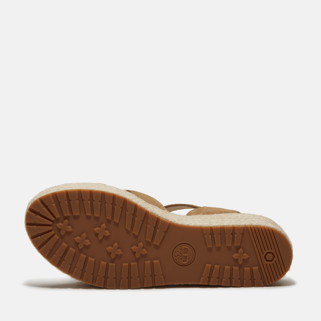 Womens Santorini Sun Backstrap Sandal TBL Beige Suede ALT3