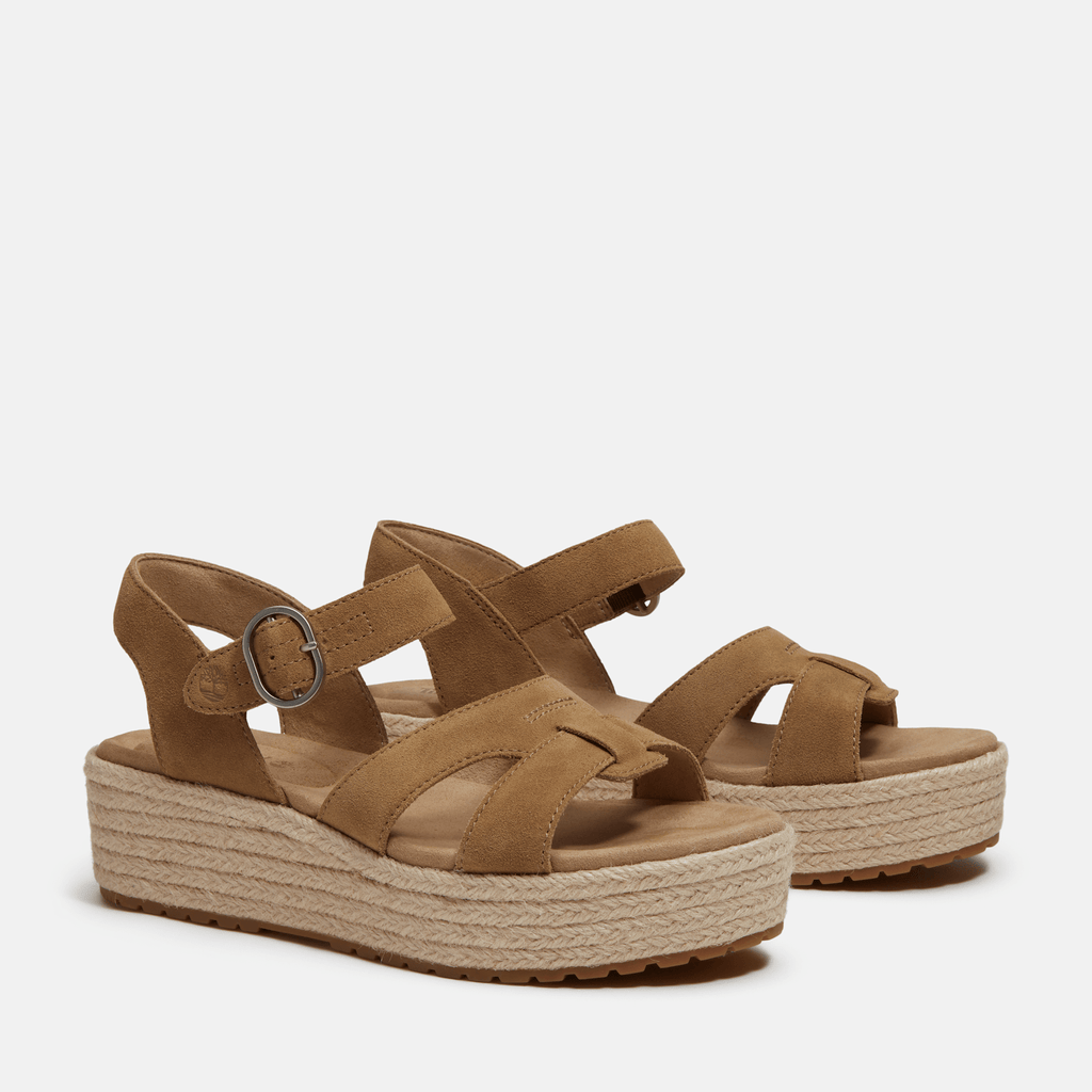 Womens Santorini Sun Backstrap Sandal TBL Beige Suede ALT4