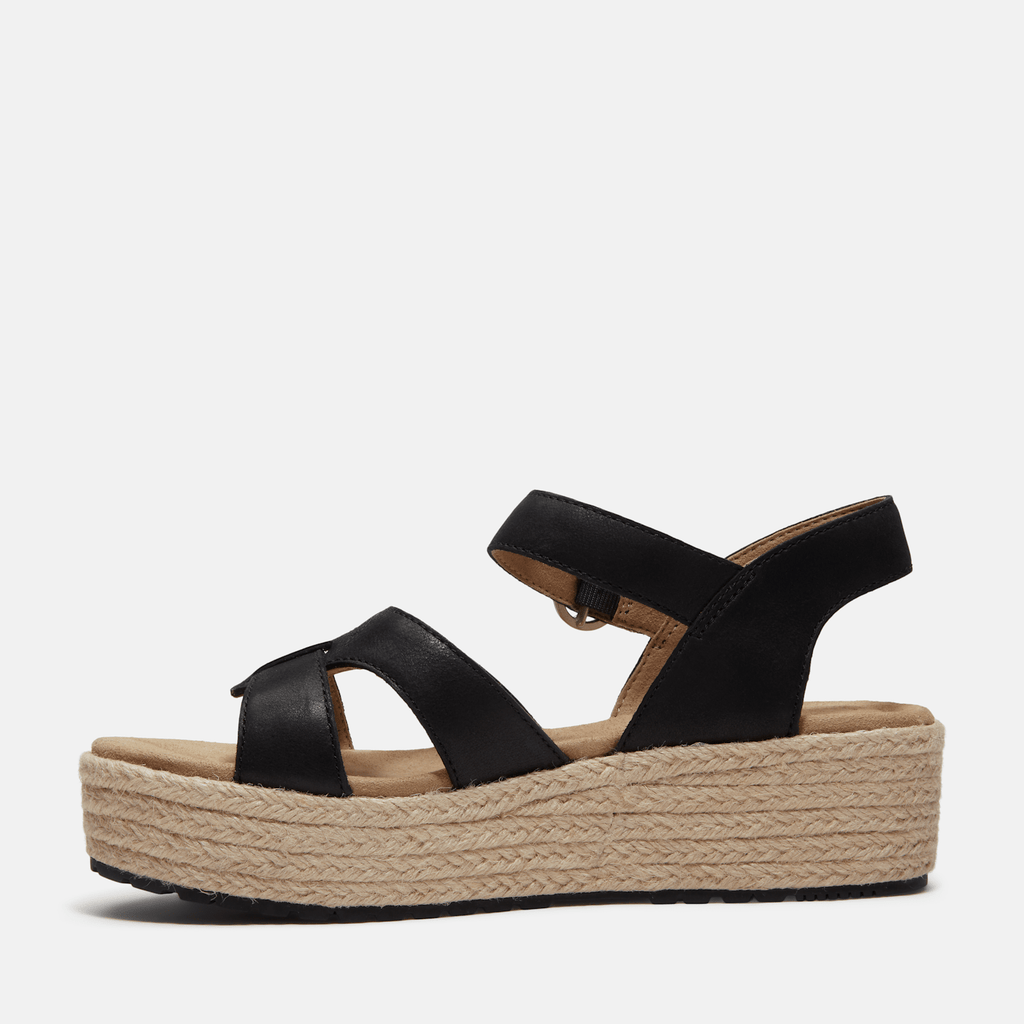 Womens Santorini Sun Backstrap Sandal TBL Black FullGrain ALT6