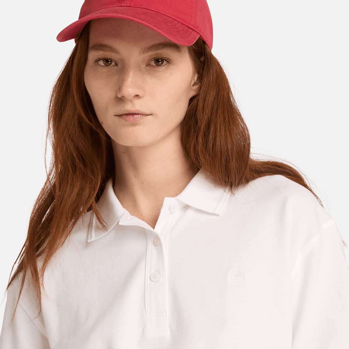 Womens ShortSleeve Pique Polo TBL White ALT3