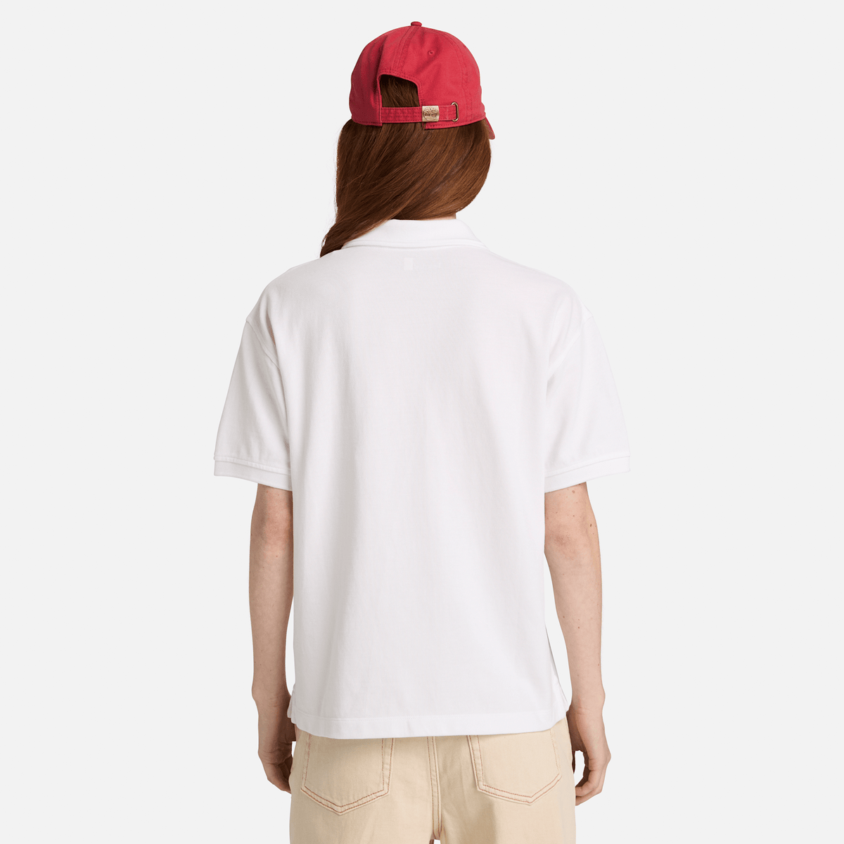 Womens ShortSleeve Pique Polo TBL White ALT8