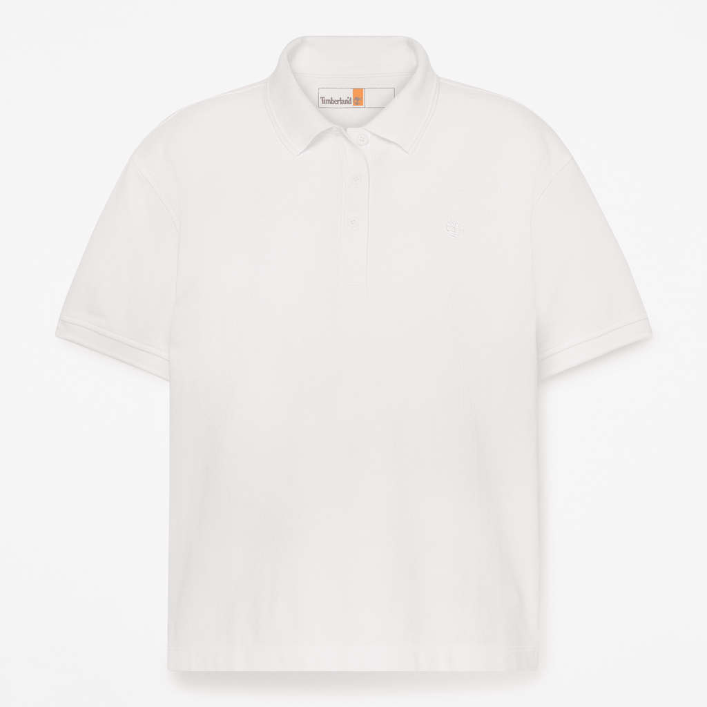 Womens ShortSleeve Pique Polo TBL White HERO