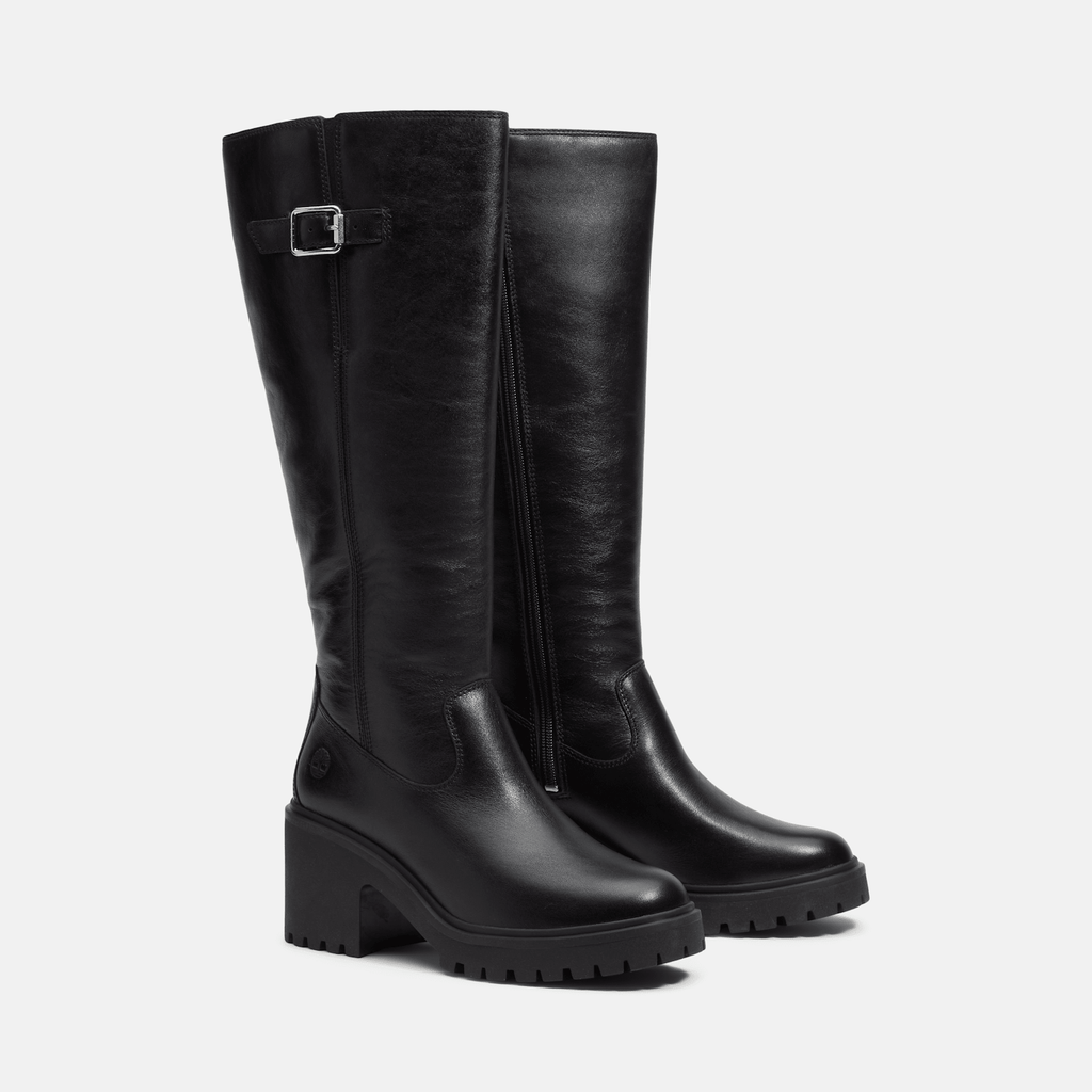 Womens Stone Heights Tall SideZip Boot TBL Black FullGrain ALT4