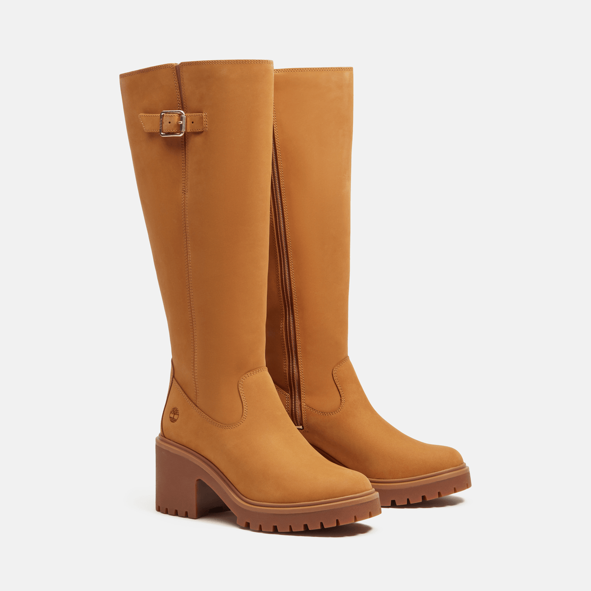 Womens Stone Heights Tall SideZip Boot TBL Wheat Nubuck ALT4
