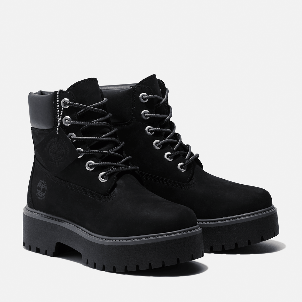 Womens Stone Street 6Inch Waterproof Platform Boot TBL Jet Black ALT4