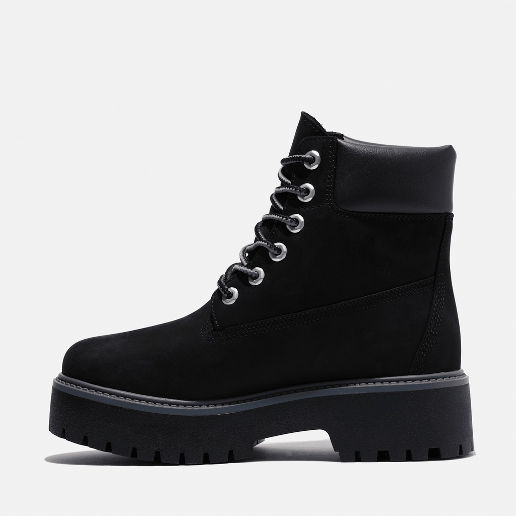 Womens Stone Street 6Inch Waterproof Platform Boot TBL Jet Black ALT6