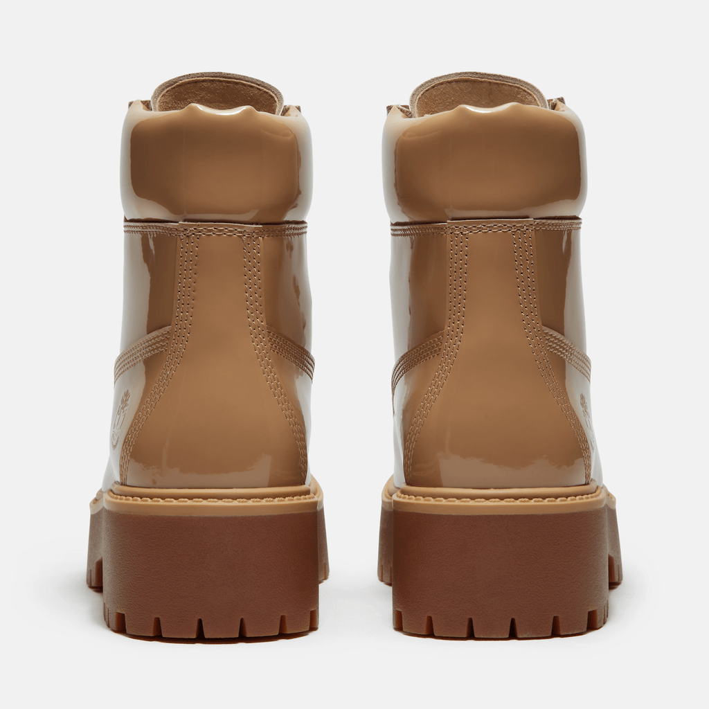 Womens Stone Street 6Inch Waterproof Platform Boot TBL Beige Patent Leather ALT5