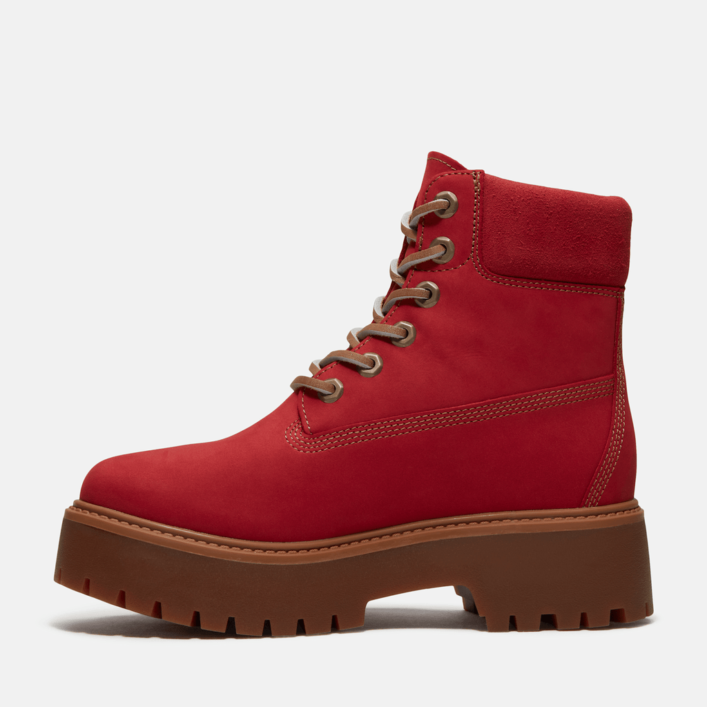 Womens Stone Street 6Inch Waterproof Platform Boot TBL Red Nubuck ALT6