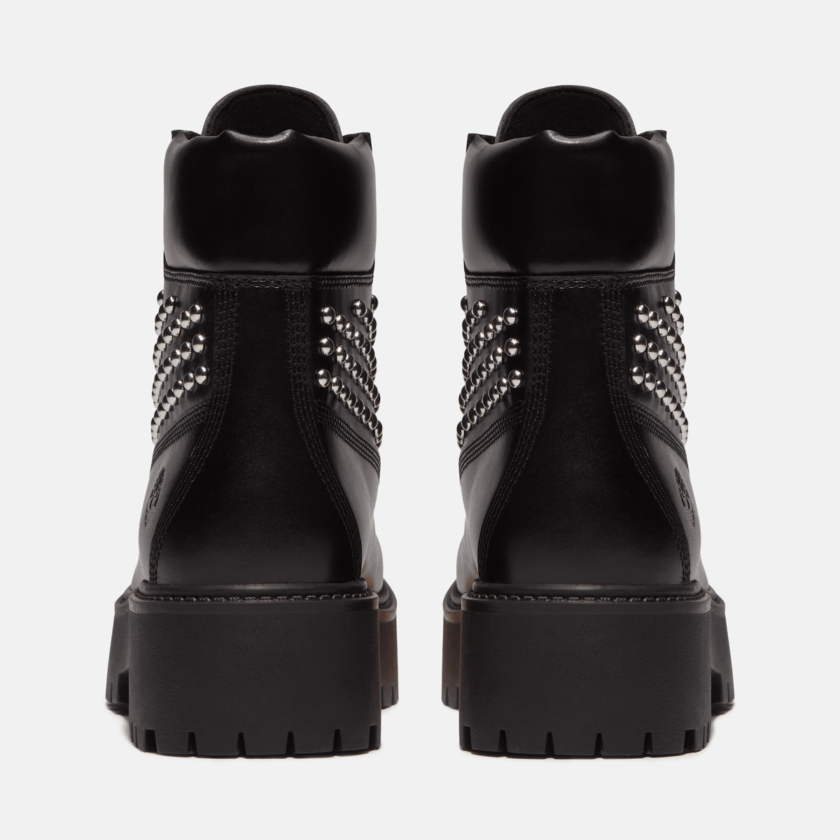 Womens Stone Street Platform 6Inch Boot TBL Black FullGrain With Studs ALT5