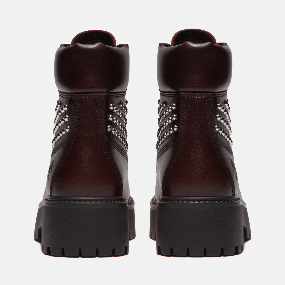 Womens Stone Street Platform 6Inch Boot TBL Burgundy FullGrain With Studs ALT5