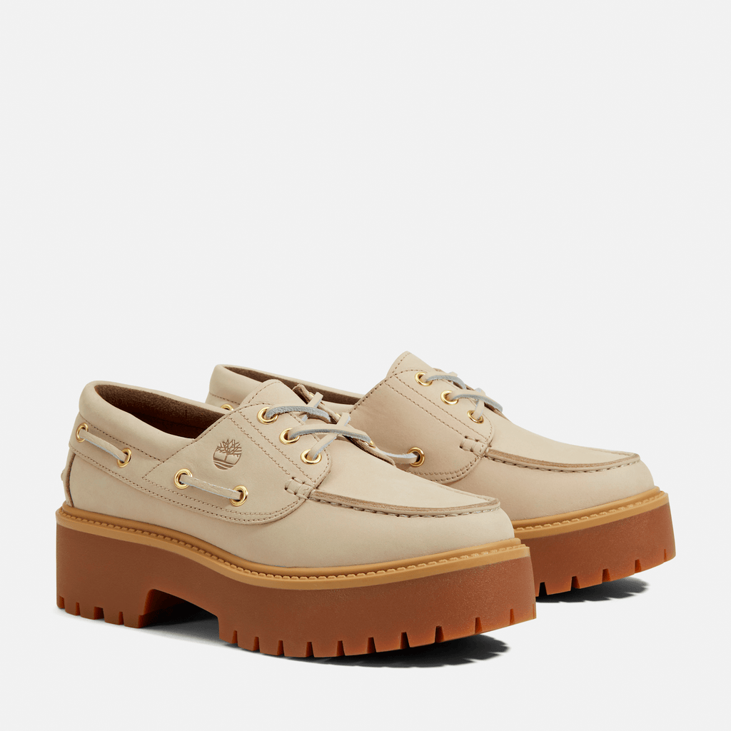 Womens Stone Street Platform Boat Shoe TBL Taupe ALT4