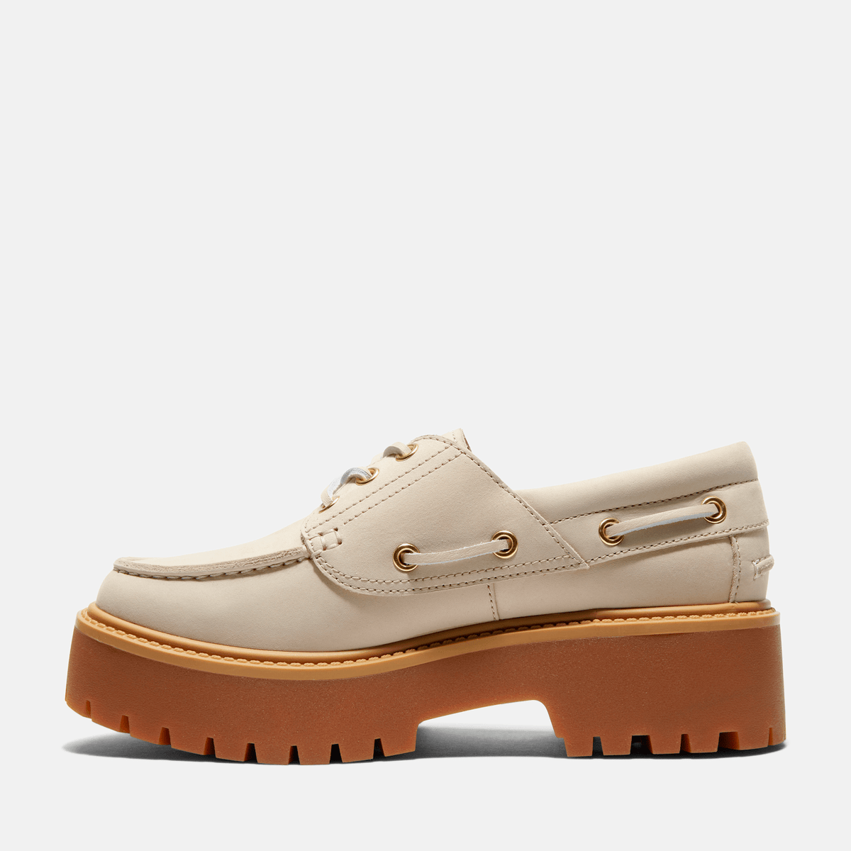 Womens Stone Street Platform Boat Shoe TBL Taupe ALT6