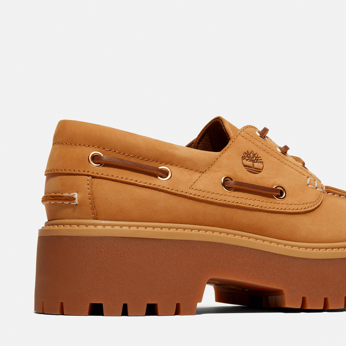Womens Stone Street Platform Boat Shoe TBL Wheat ALT7