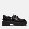 Womens Stone Street Platform Boat Shoe TBL Black FullGrain HERO