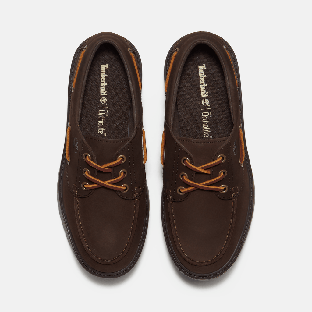 Womens Stone Street Platform Boat Shoe TBL Dark Brown Nubuck ALT2