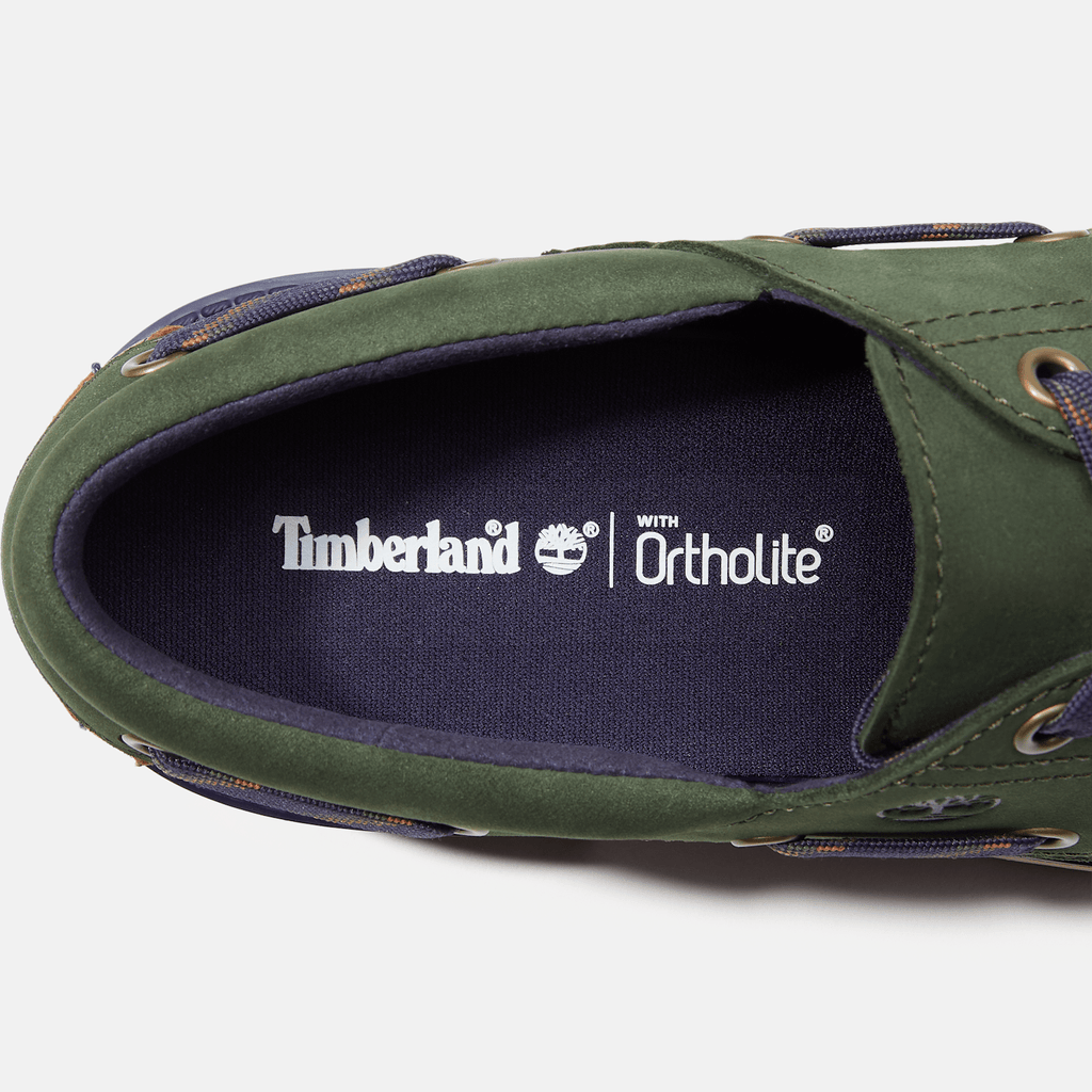 Womens Stone Street Platform Boat Shoe TBL Dark Green NubuckDark Blue ALT9