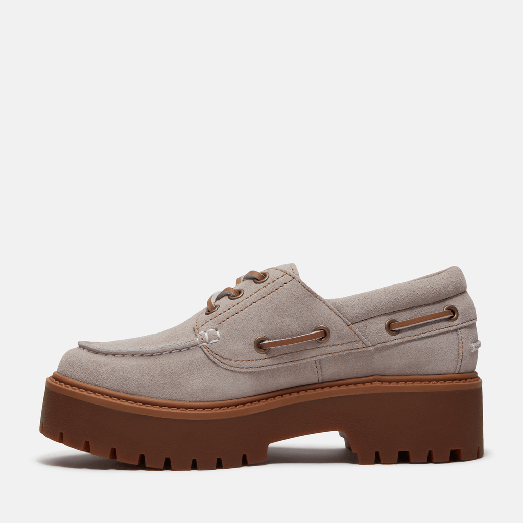 Womens Stone Street Platform Boat Shoe TBL Light Purple Suede ALT6