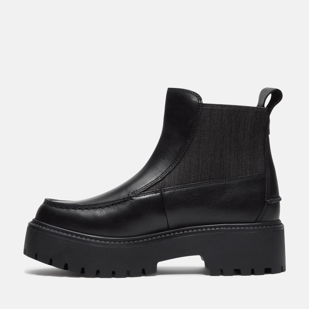 Womens Stone Street Platform Chelsea Boot TBL Black FullGrain ALT6