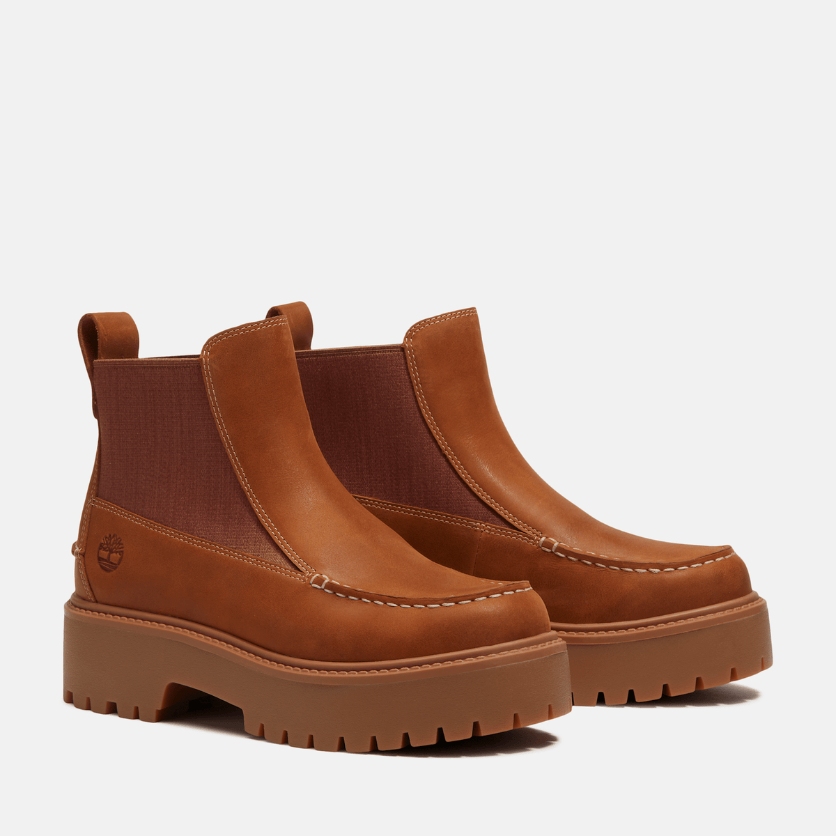Womens Stone Street Platform Chelsea Boot TBL Wheat FullGrain ALT4