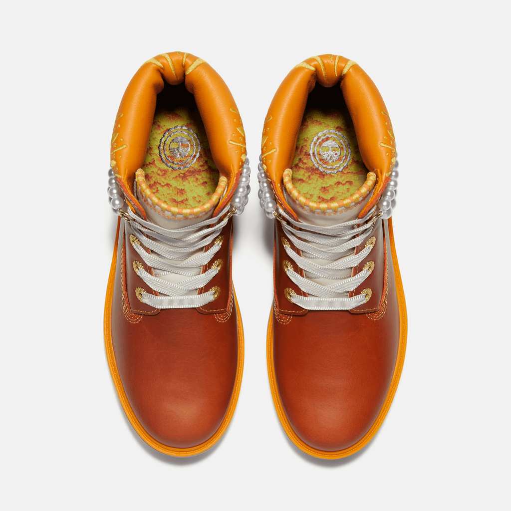 Womens Stone Street Platform Da de Muertos 6Inch Waterproof Boot TBL Rust FullGrainOrange ALT2