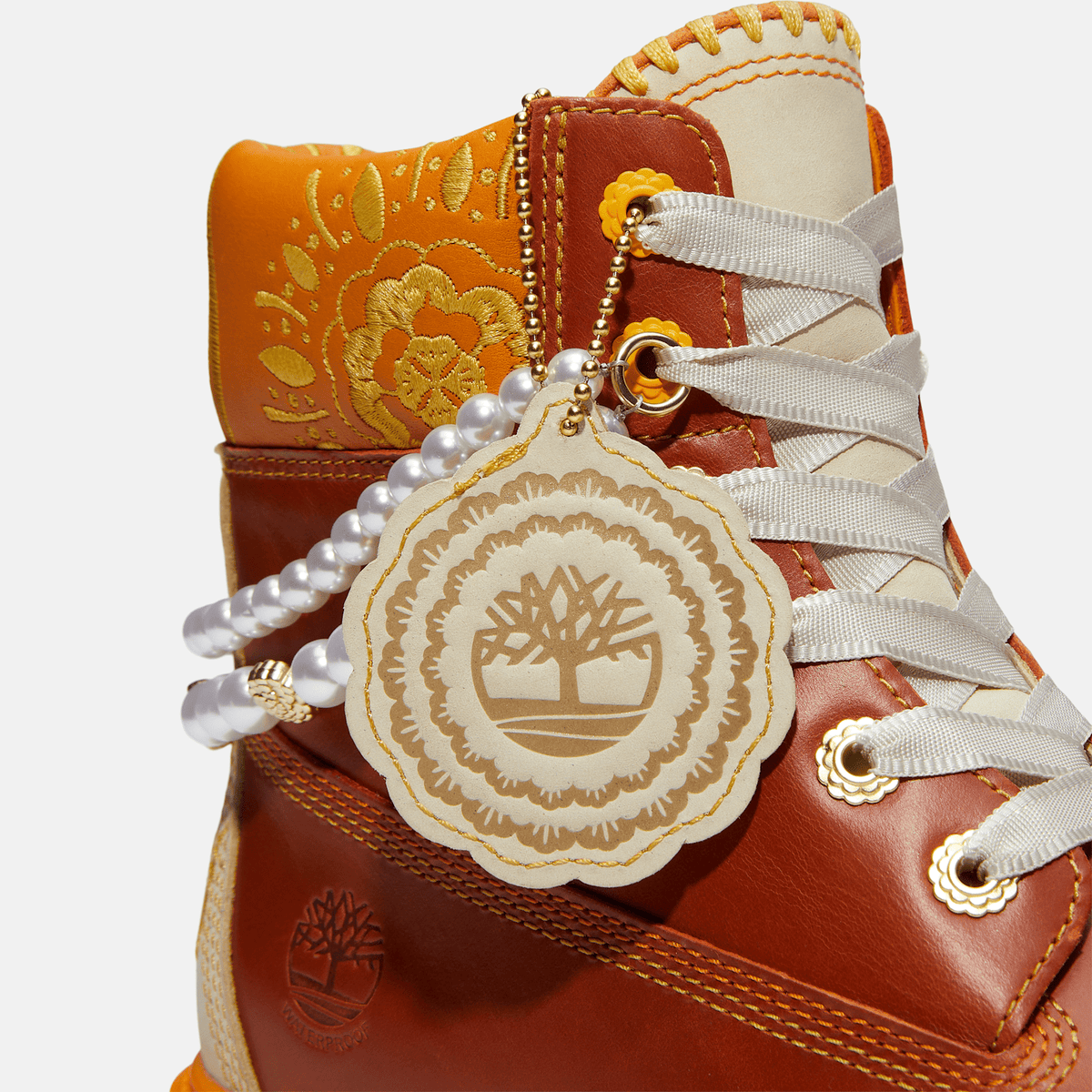 Womens Stone Street Platform Da de Muertos 6Inch Waterproof Boot TBL Rust FullGrainOrange ALT7
