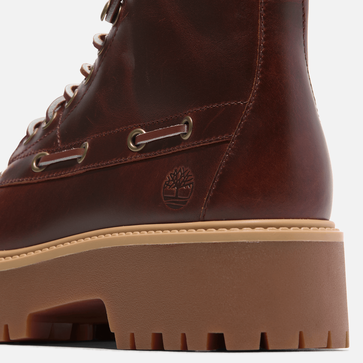 Womens Stone Street Platform Kiltie Boot TBL Root Beer FullGrain ALT7