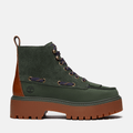 Womens Stone Street Platform Kiltie Boot TBL Dark Green NubuckDark Green HERO