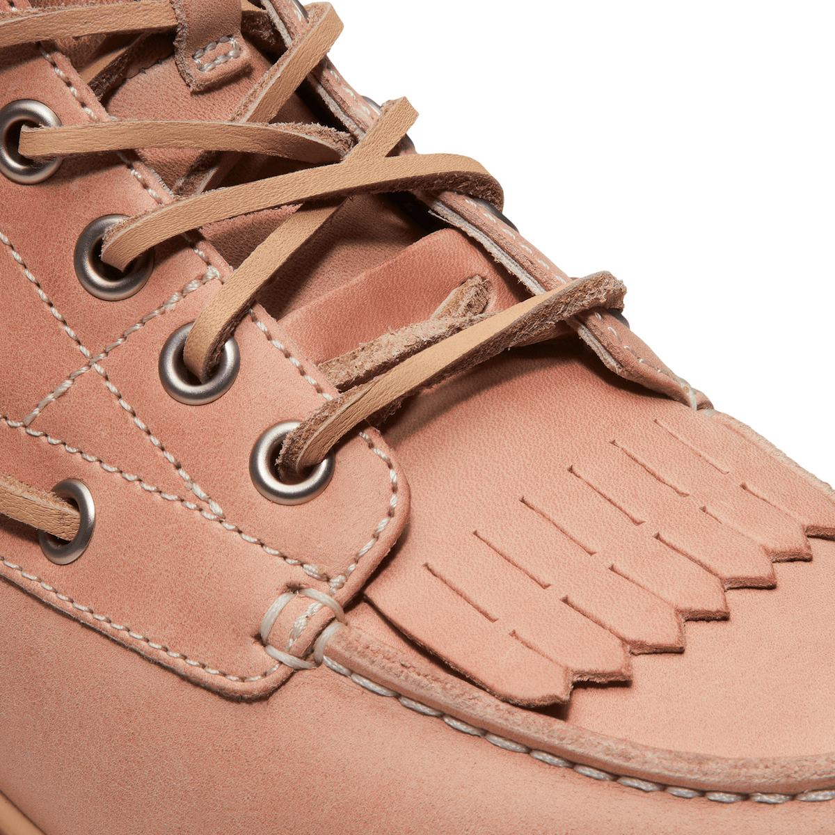Womens Stone Street Platform Kiltie Boot TBL Light Pink FullGrain ALT7