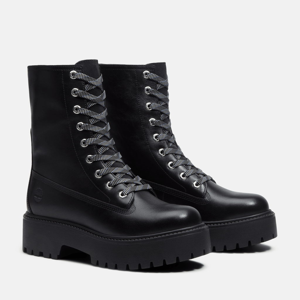 Womens Stone Street Platform Mid Boot TBL Black FullGrain ALT4