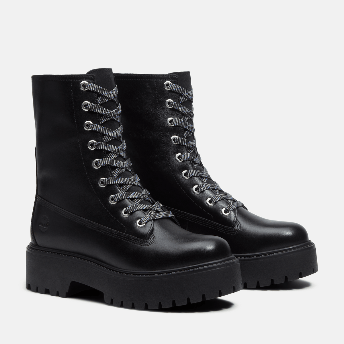 Womens Stone Street Platform Mid Boot TBL Black FullGrain ALT4