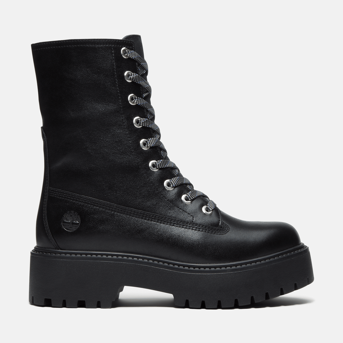 Womens Stone Street Platform Mid Boot TBL Black FullGrain HERO