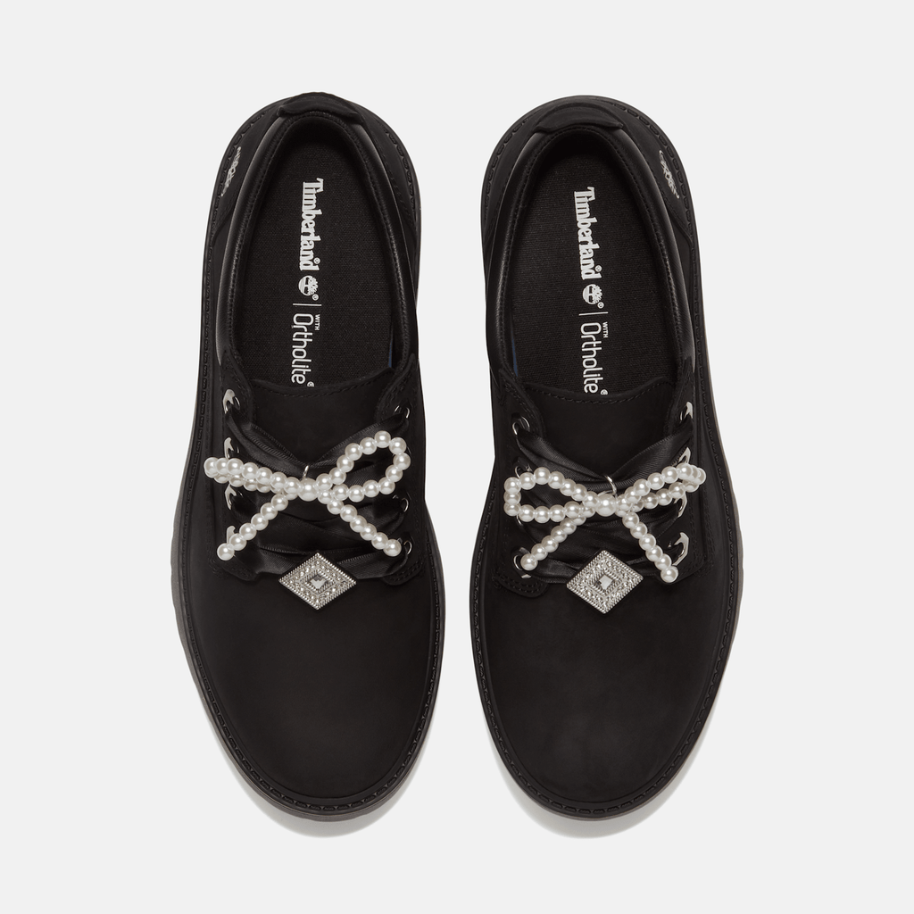 Womens Stone Street Platform Shoe TBL Black NubuckCharms ALT2