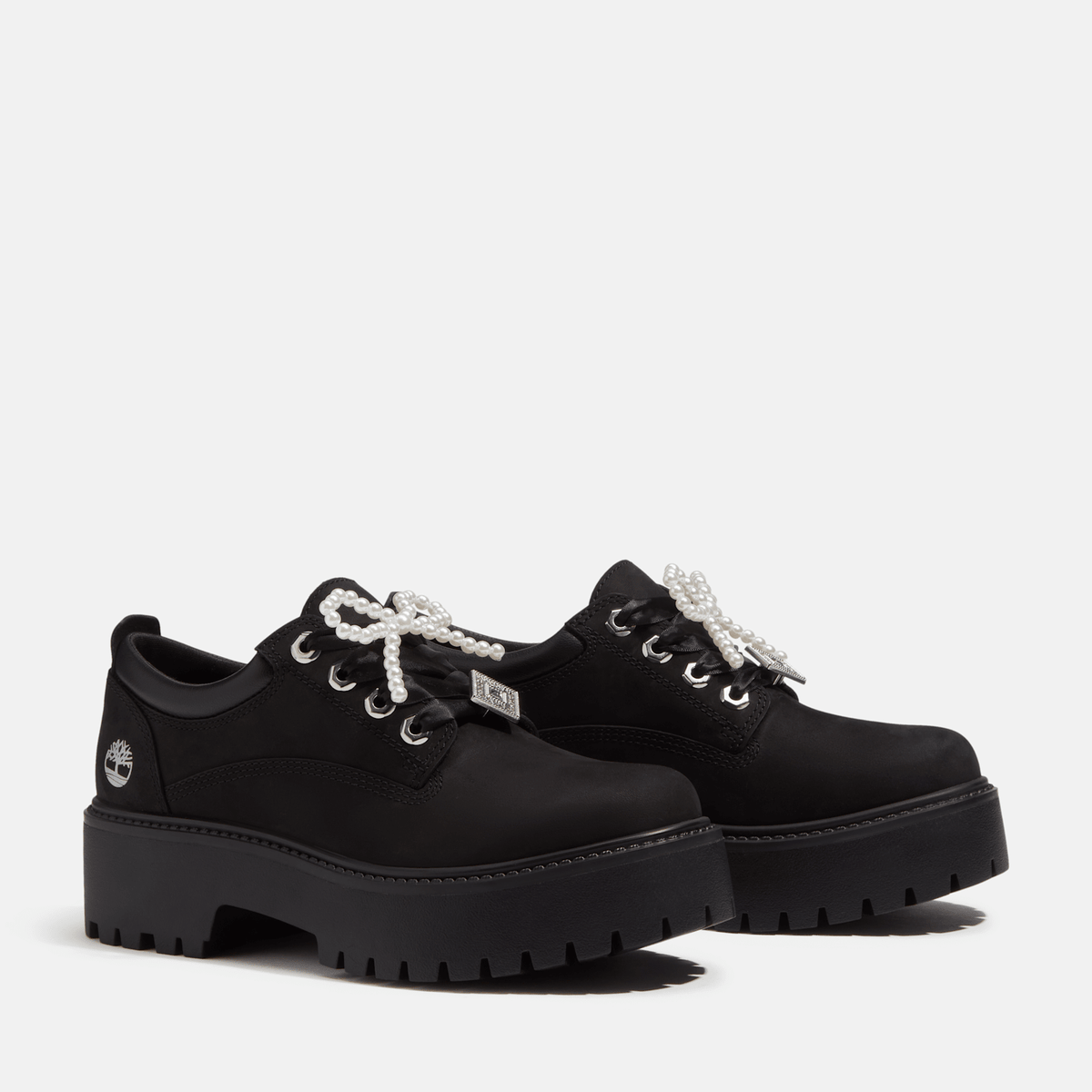 Womens Stone Street Platform Shoe TBL Black NubuckCharms ALT4