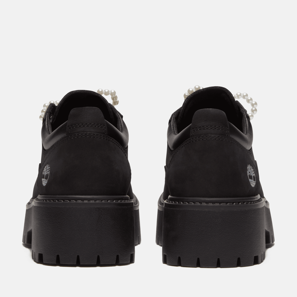 Womens Stone Street Platform Shoe TBL Black NubuckCharms ALT5